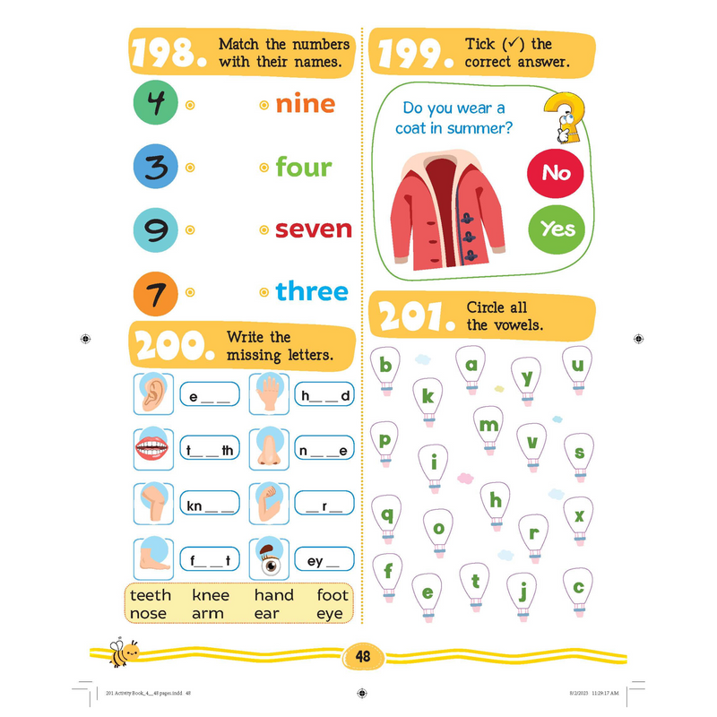 201 Ultimate Activity Book for 4+ Years Kids