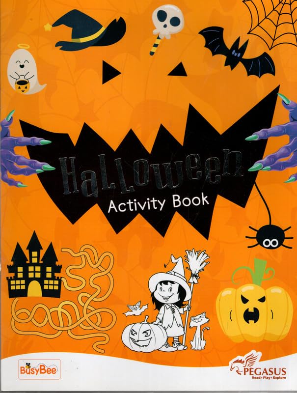 Halloween Activity Book for Kids | Fun Coloring & Puzzle Activities for Children | ( Age 4+ Years)