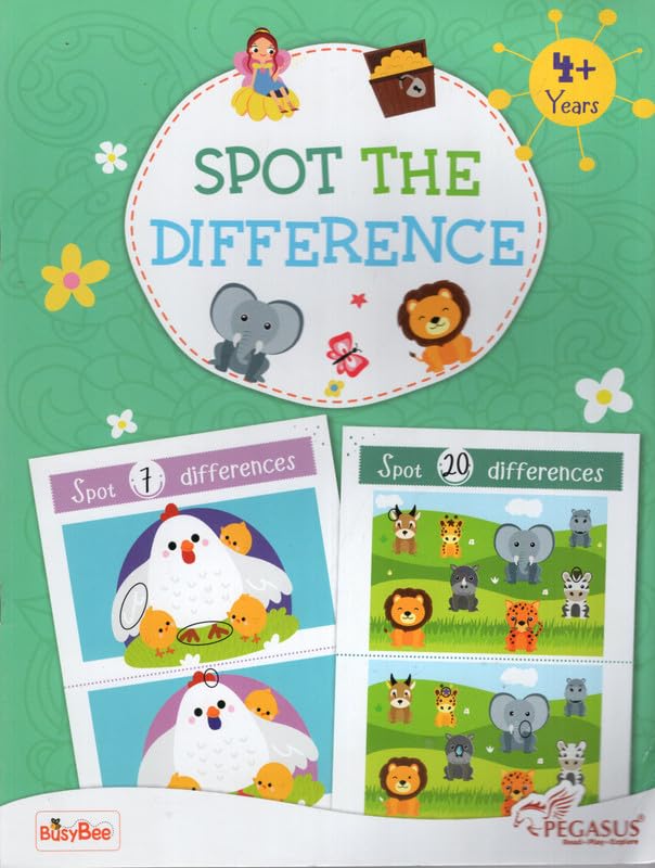 Spot the Difference Activity Book for Kids | Fun Observation Puzzles | ( Age 3+ Years )