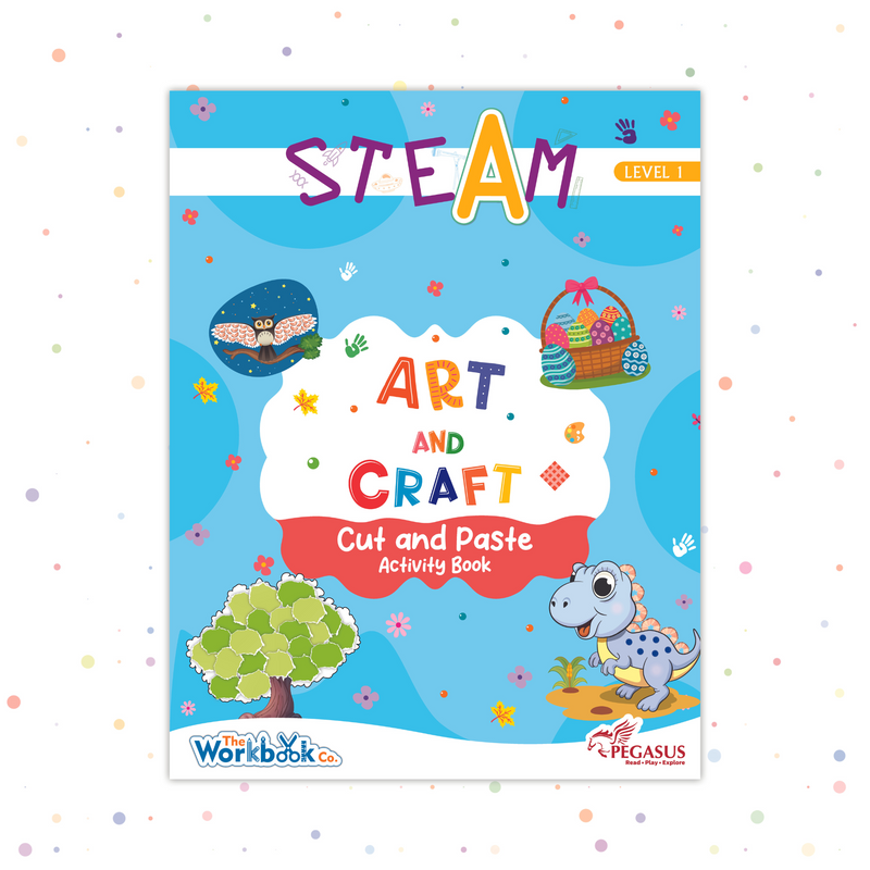 Fun and Engaging STEAM Cut & Paste Projects, Steam Art & Craft cut and paste workbook