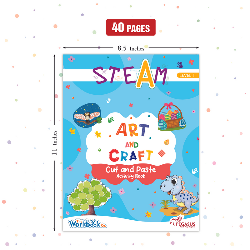 STEAM Art And Craft - Cut & Paste Activity Book – Level 1