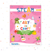 STEAM Art and Craft Impression Activity Book, Early children Art and Craft workbook