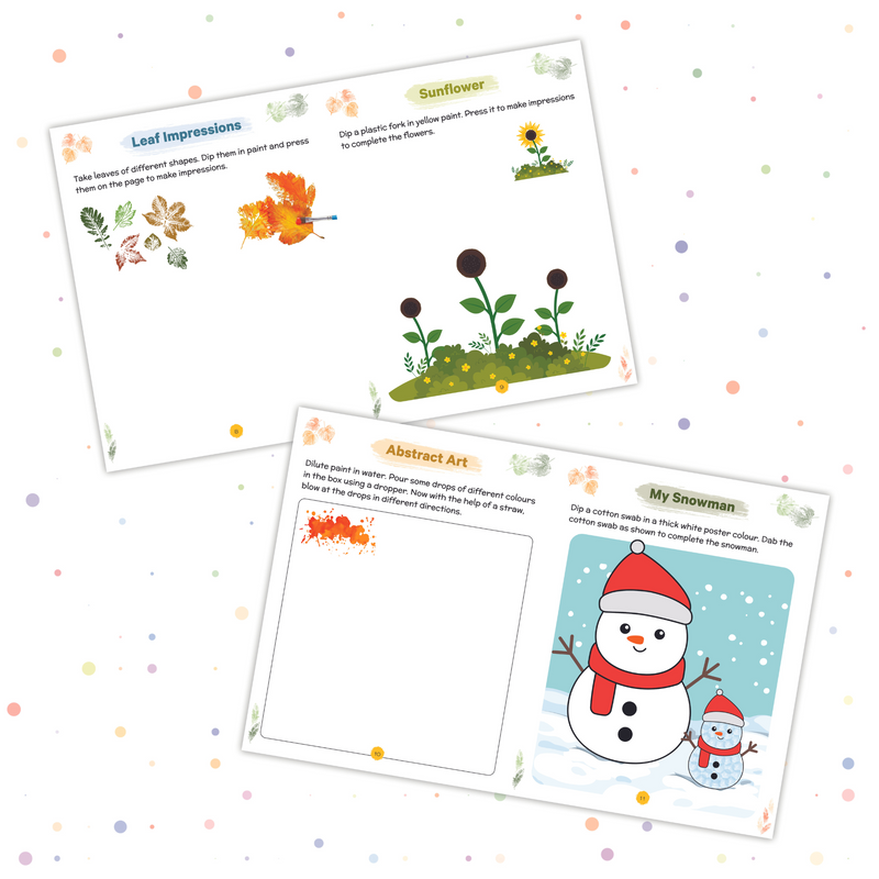 STEAM Art And Craft - Impression Activity Book-Level 1