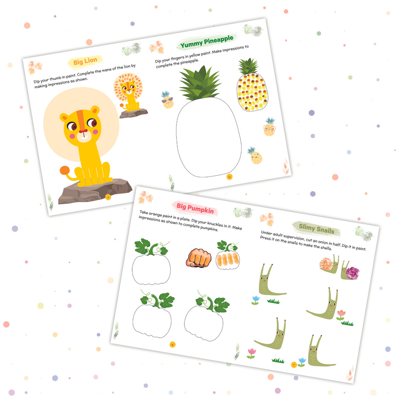 STEAM Art And Craft - Impression Activity Book-Level 1