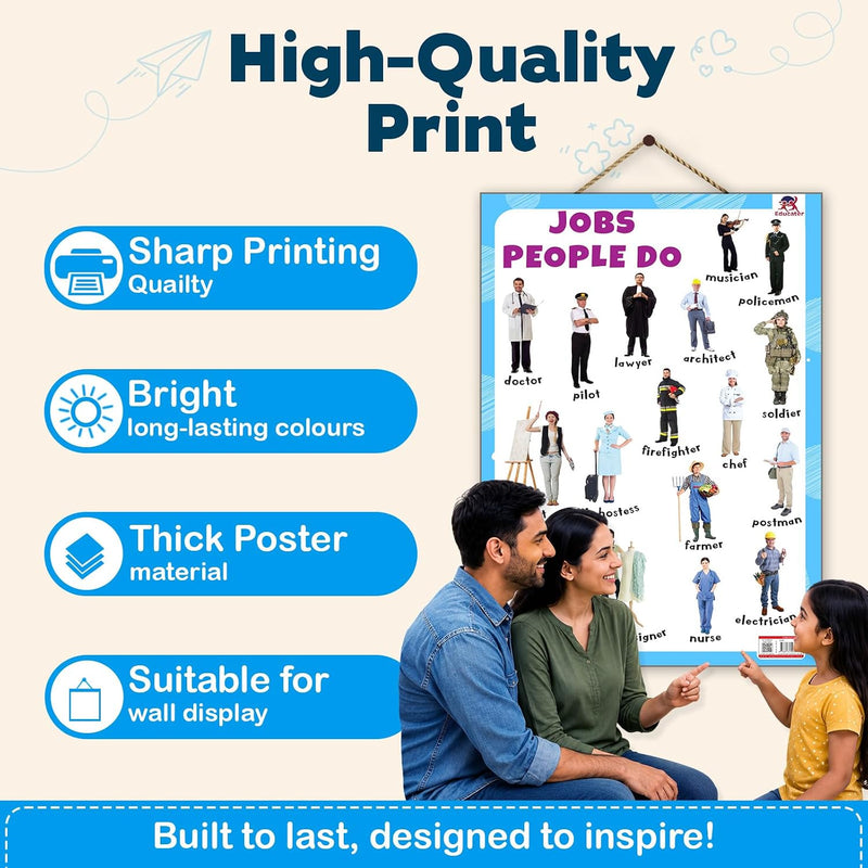 Jobs People Do - Thick Laminated Primary Chart