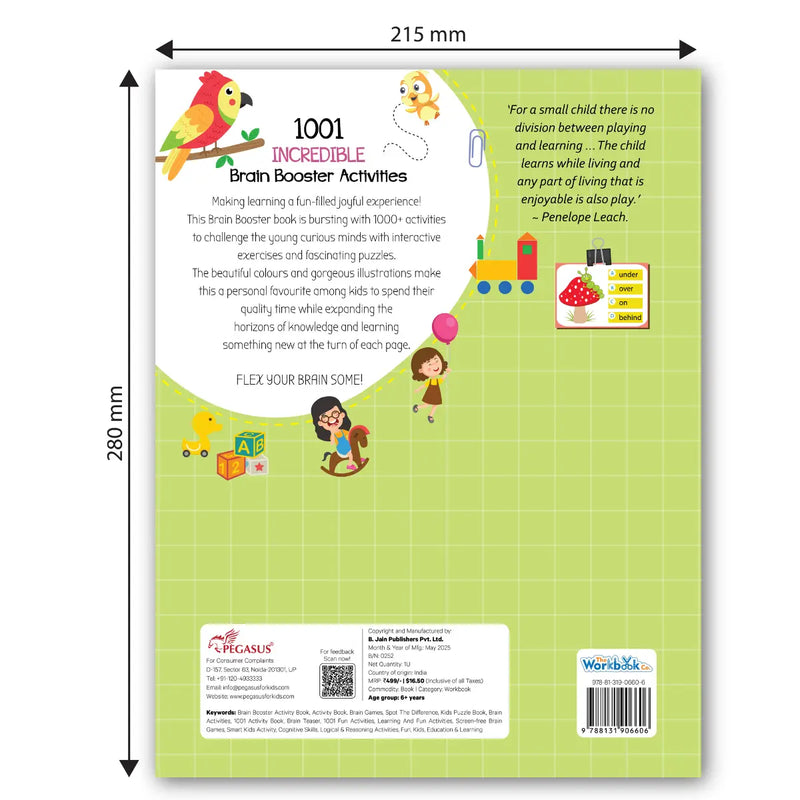 1001 Incredible Brain Booster Activities – 6+ Years