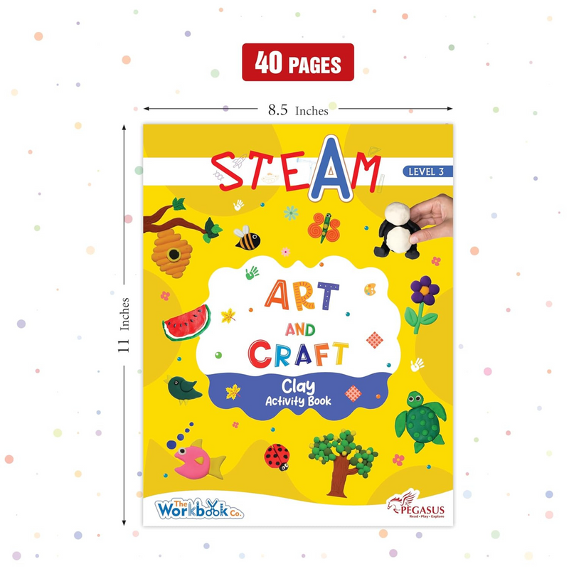 STEAM Art And Craft - Clay Activity Book-Level 3Art