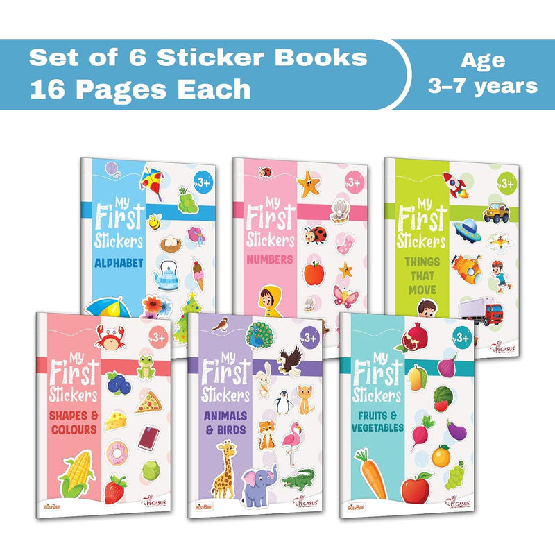 Set of Sticker Books (6 BOOK SET)