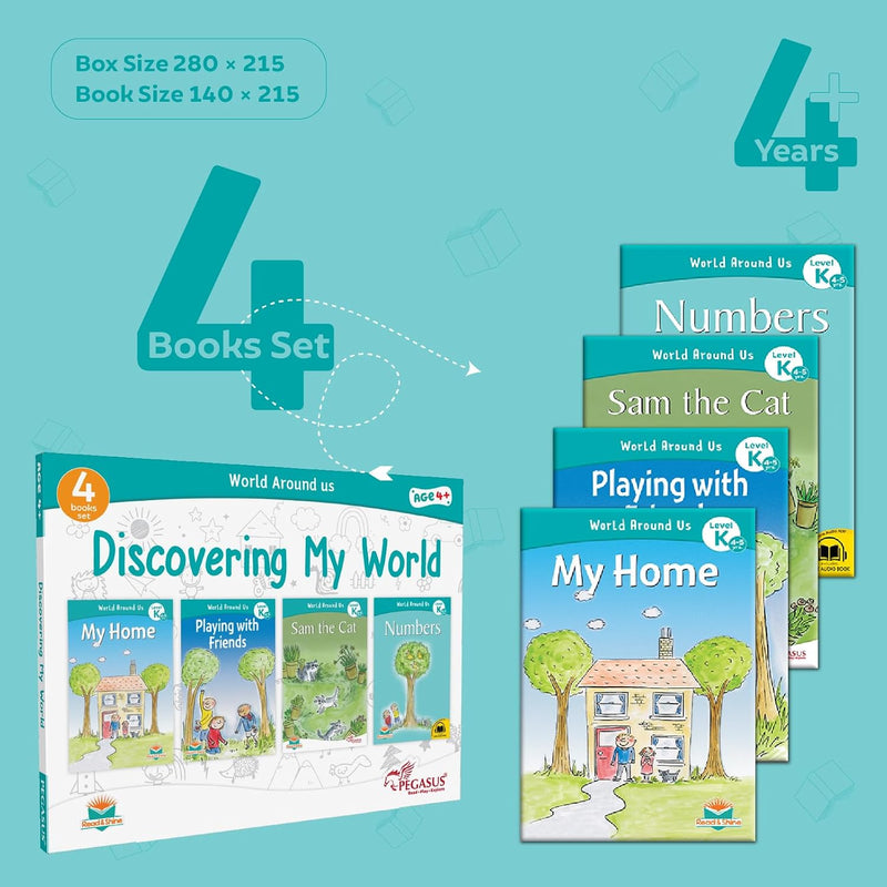 Discovering My World Book Set for Kids | 4 Early Learning Books for Children | ( Age 4+ Years )