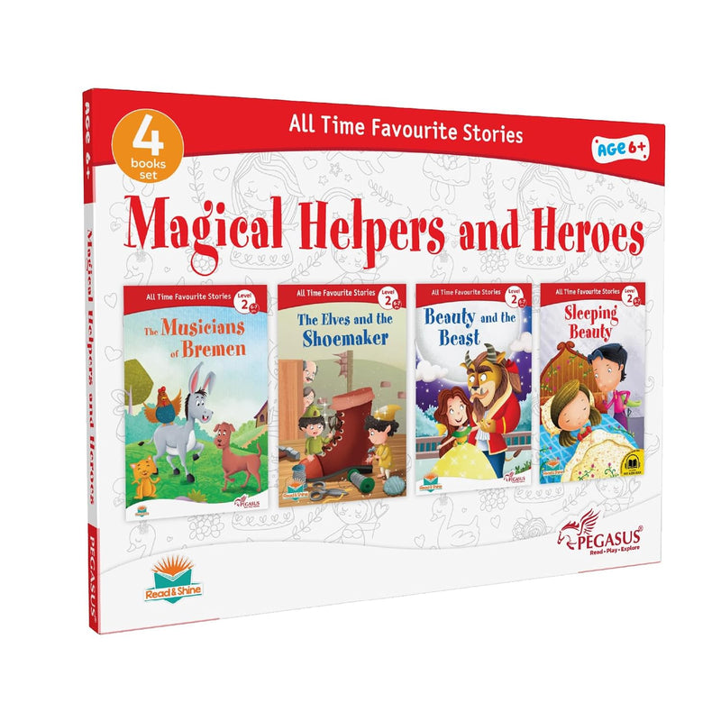 Magical Helpers and Heroes Books for Kids | 4 Classic Stories | Fairy Tales Collection | ( Age 4+ Years )
