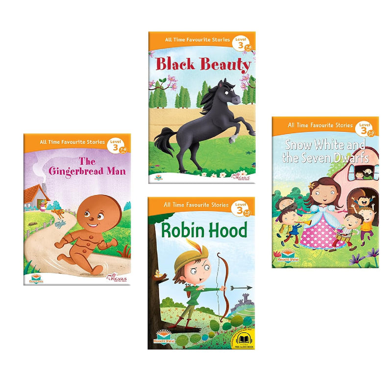 Legends and Heroes Story Book Set for Kids | 4 Classic Fairy Tales & Adventure Stories | ( Age 4+ Years )