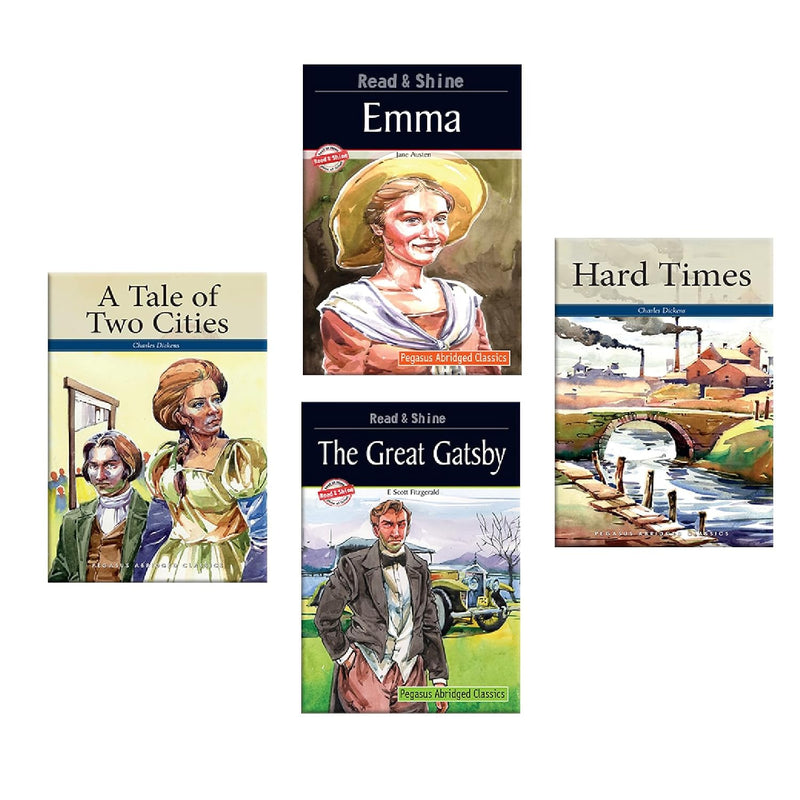 Set of 4 Classic Story Books for Kids | Love and Society | Abridged Classics | ( Age 4+ Years )