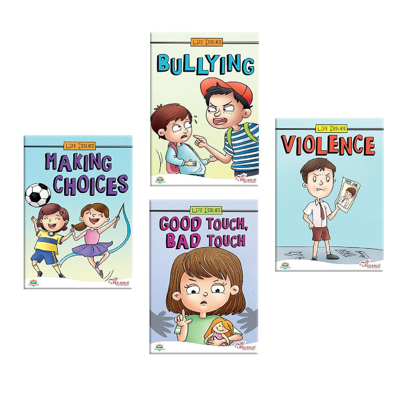Choices and Boundaries 4-Book Set for Kids | Making Choices, Bullying, Safety & Boundaries | ( Age 4+ years)