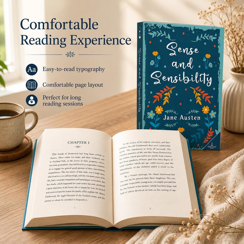 Sense and Sensibility by Jane Austen | Classic English Literature & Romance Novel | For Young Readers