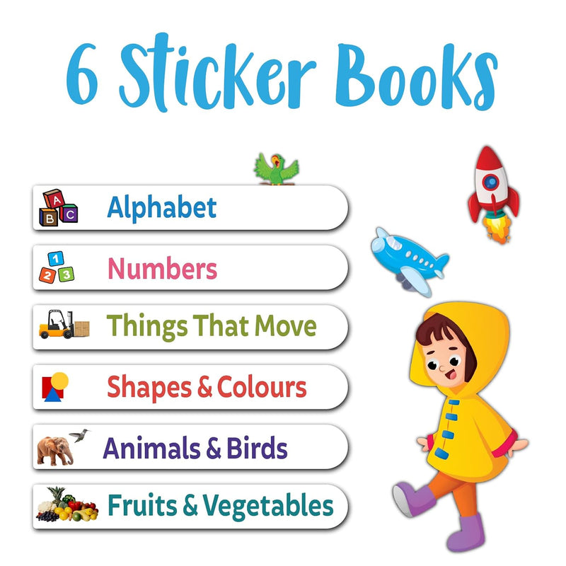 Set of Sticker Books (6 BOOK SET)