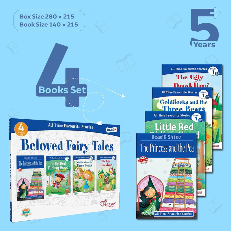 Fairy Tale Books for Kids | Beloved Fairy Tales 4-Book Collection | ( Age  4+ Years )