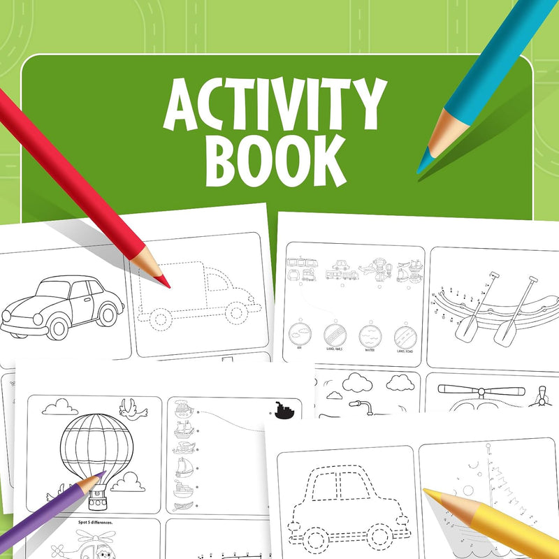 Things That Move Activity Pad | Vehicles and Transportation fun for kids with 100 Stickers | ( Age 4+ Years)