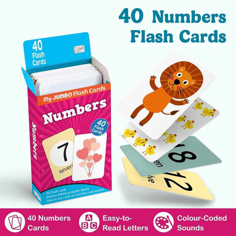 My First Jumbo Flashcards -  Numbers