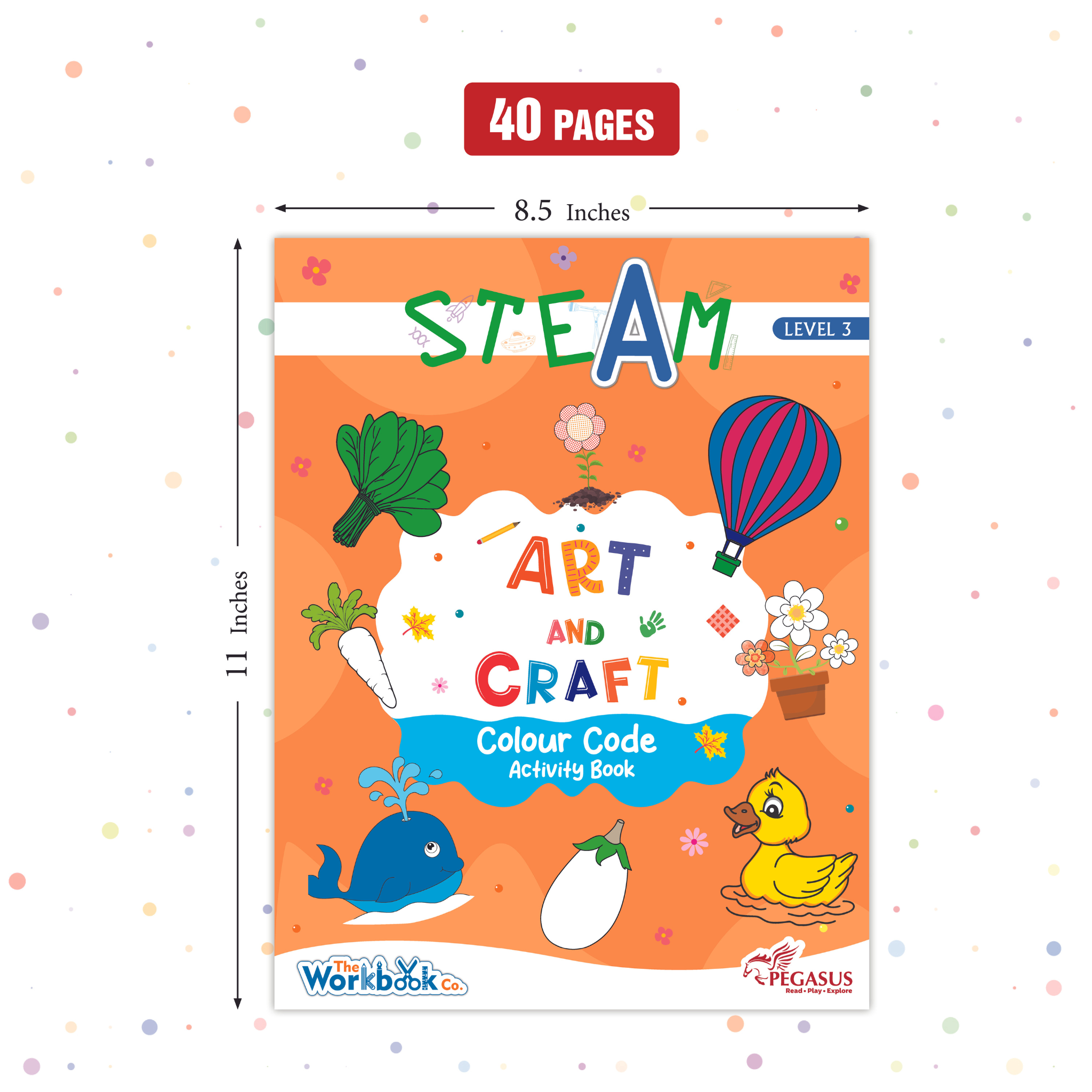 Code Craft Book STEAM Art and Craft – Color Code Activity Book – Level 2 — pegasusforkids