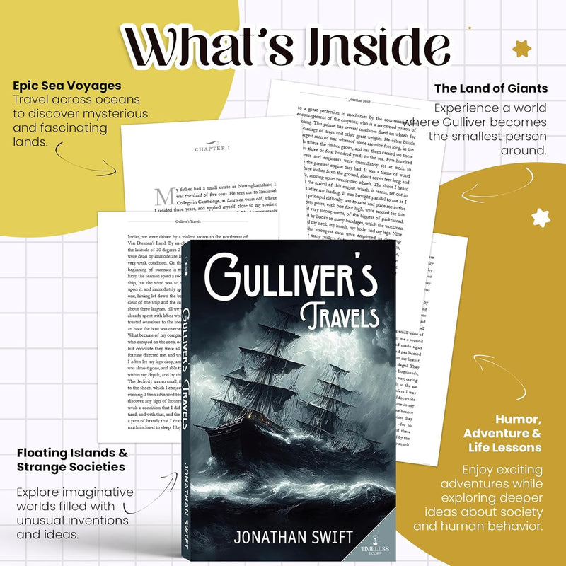 Gulliver’s Travels by Jonathan Swift | Classic Literature Book | Adventure Story for Young Readers