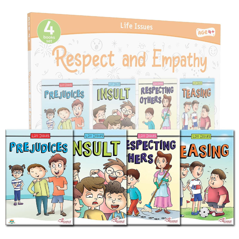 Respect and Empathy Books for Kids | 4-Book Set on Kindness & Good Behaviour | ( Age 4+ Years )