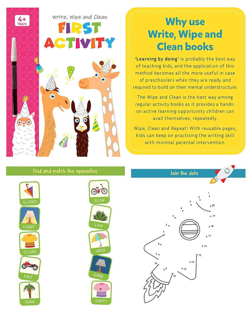 My First Wipe & Clean Activity Books Set of 4