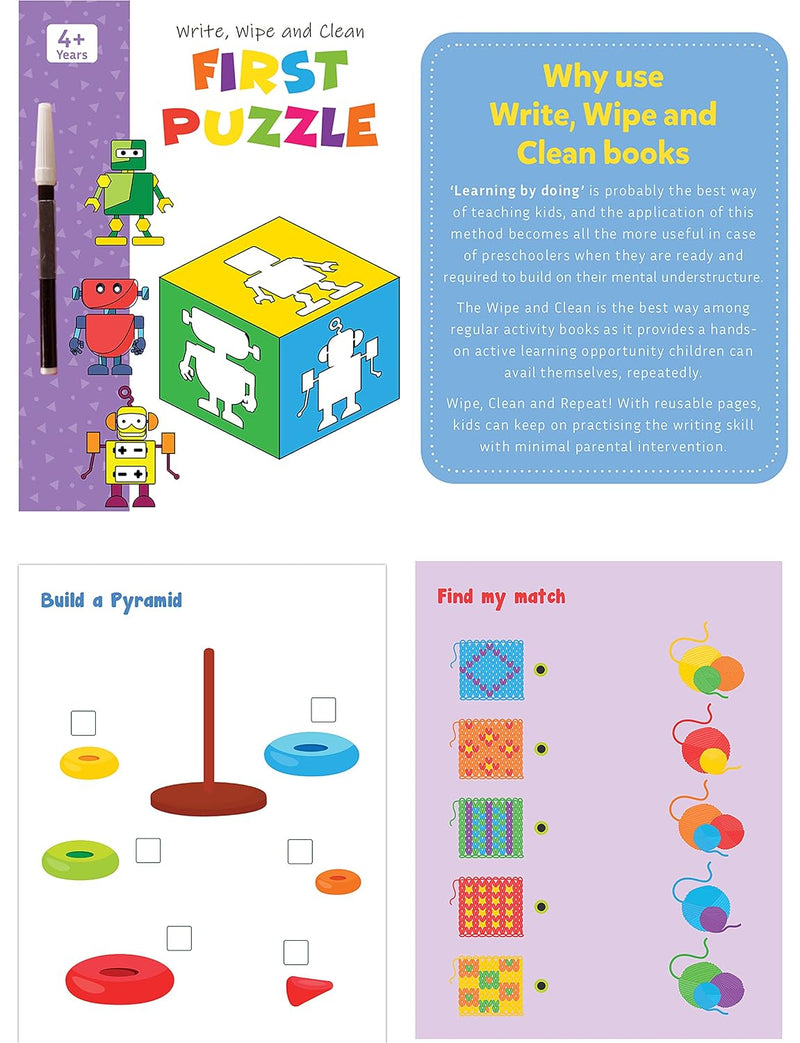 My First Wipe & Clean Activity Books Set of 4
