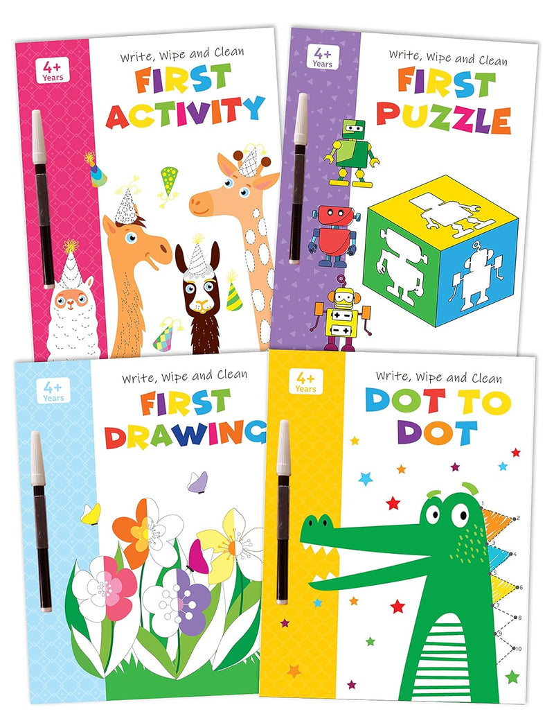 My First Wipe & Clean Activity Books Set of 4