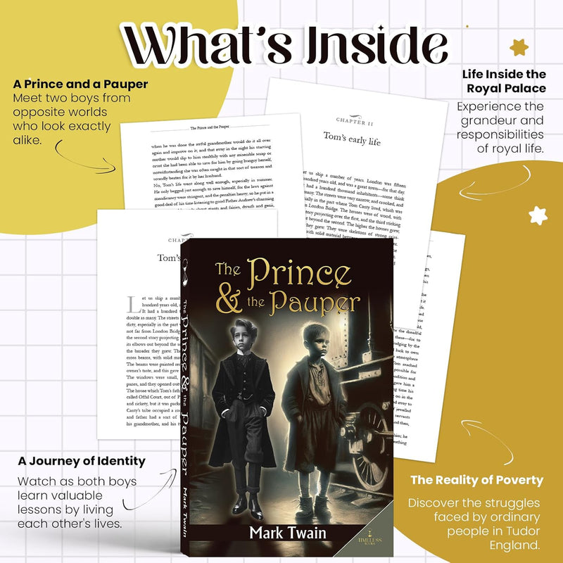 The Prince and the Pauper by Mark Twain | Classic Fiction Book | Timeless Literary Classic | (For Young Readers)