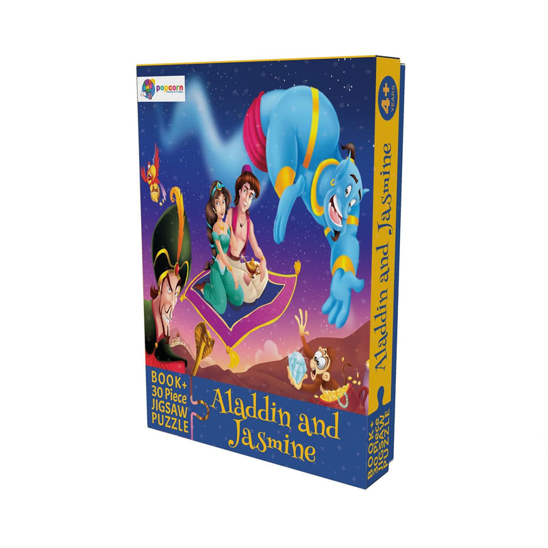 Aladdin and Jasmine – Book + 30-Piece Jigsaw Puzzle