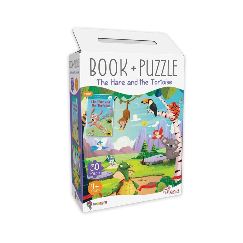 The Hare & The Tortoise – Book + 30-Piece Jigsaw Puzzle