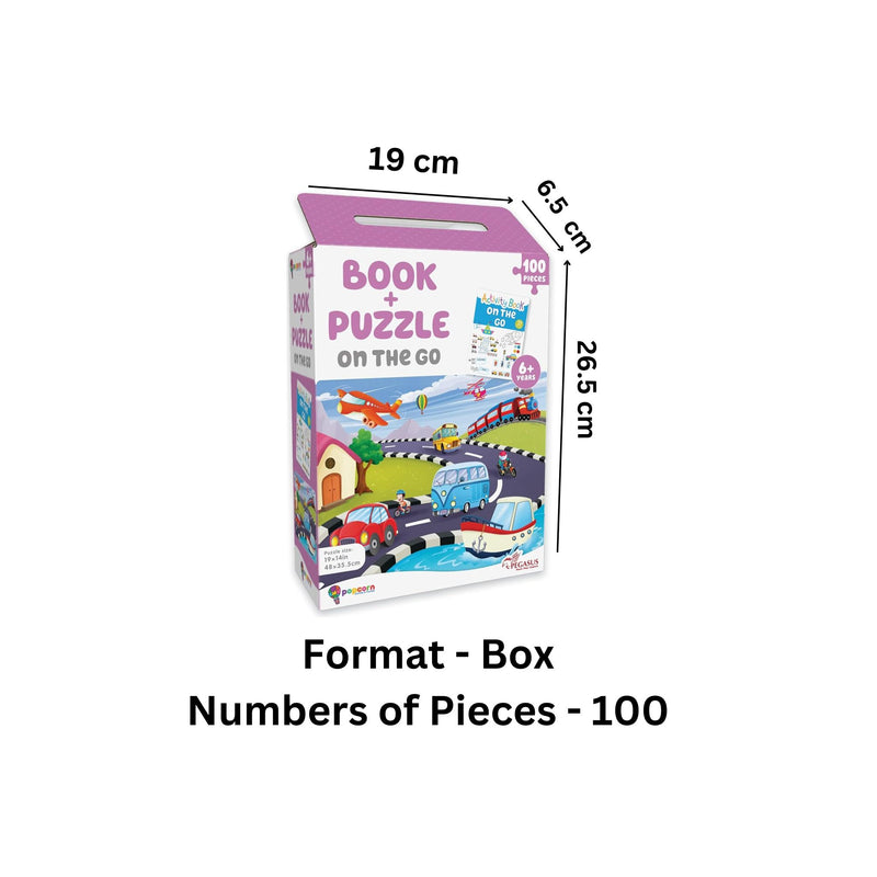 On The Go - Book + 100 Piece Jigsaw Puzzle