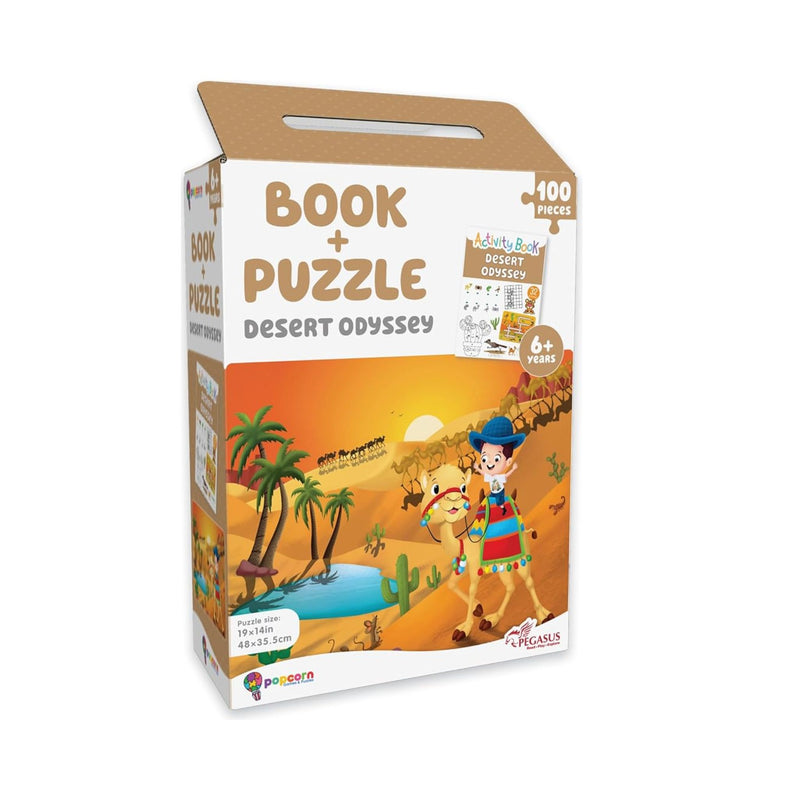 Book + 100 Piece Jigsaw Puzzle – Desert Odyssey