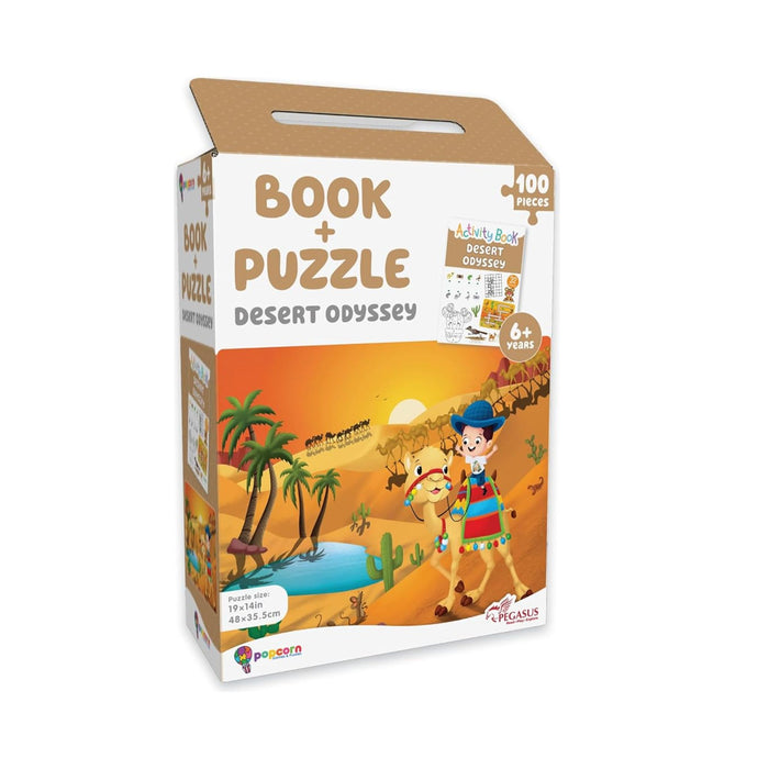 Desert Odyssey - Book+ 100 Piece Jigsaw Puzzle