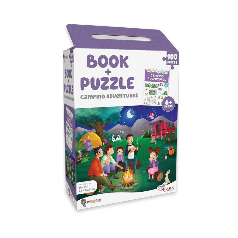 Camping Adventure: Book + 100-Piece Jigsaw Puzzle Set