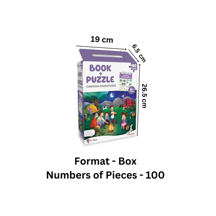 Camping Adventure - Book + 100 Piece Jigsaw Puzzle