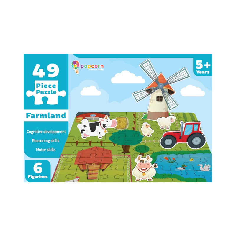 Popcorn Games & Puzzles – Farmland (49-Piece Jigsaw Puzzle)