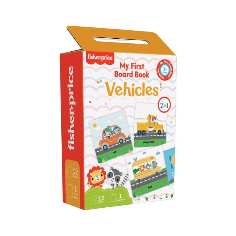 Fisher Price My First Vehicles Puzzles and Board Book