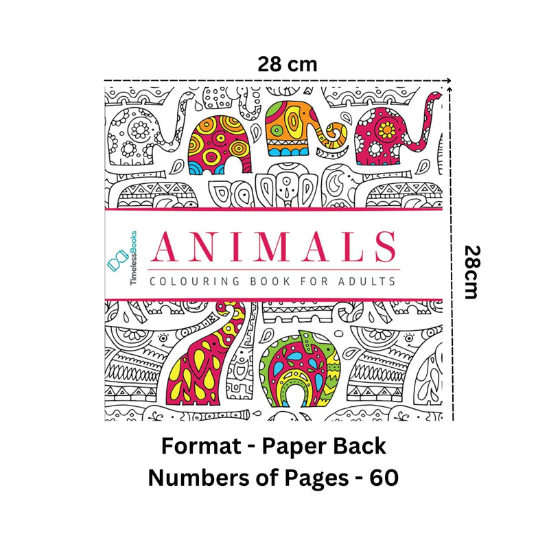 Animals - Adult Colouring Book