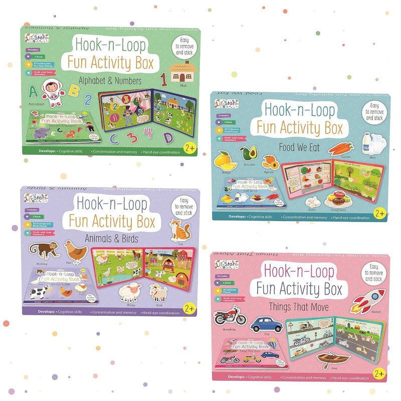 Hook Loop Fun Activity Box Set of 4