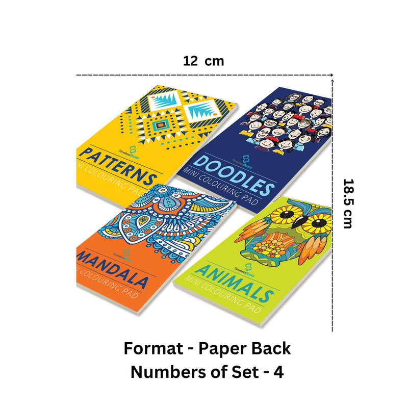 4 Mini Colouring Pads