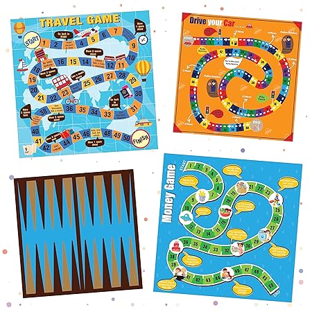 Educational and fun 10 in 1 Classic Games for kids, including chess, checkers, and more in a complete set