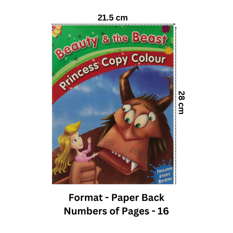 BEAUTY & THE BEAST - PRINCESS COPY COLOURING BOOK