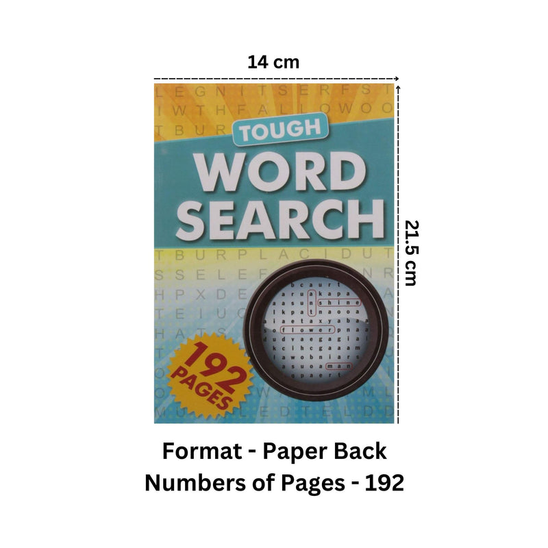 192-Page Word Search Puzzles – Tough Word Search