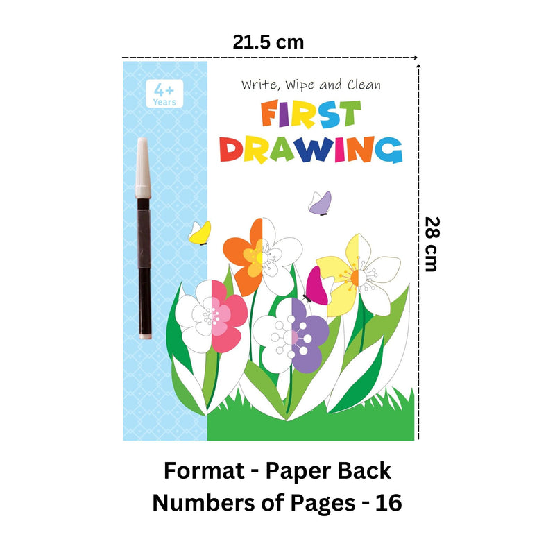 First Drawing - Write, Wipe and Clean Book
