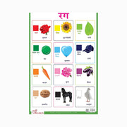 Classroom charts for kids, hindi charts