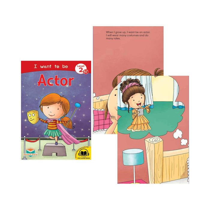 Set of 8 I want to be Books for 6-7 Year Old Children