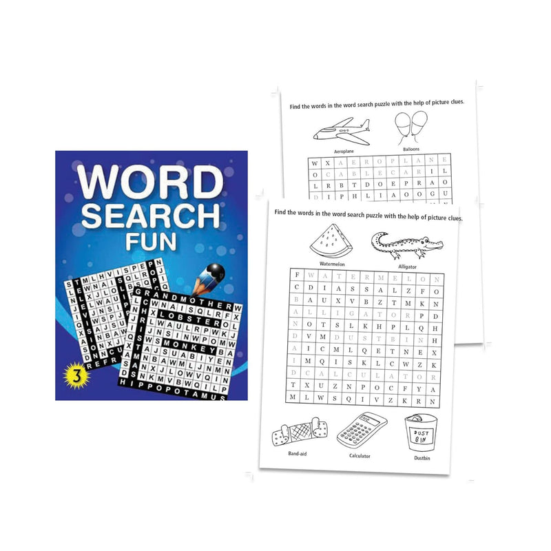Word Search Fun Books - Activity Book Set for Kids