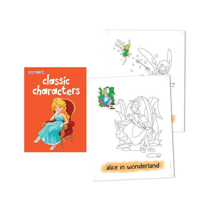 Set of 8 Copy Colour Colouring Books for 2+ Year Old Kids