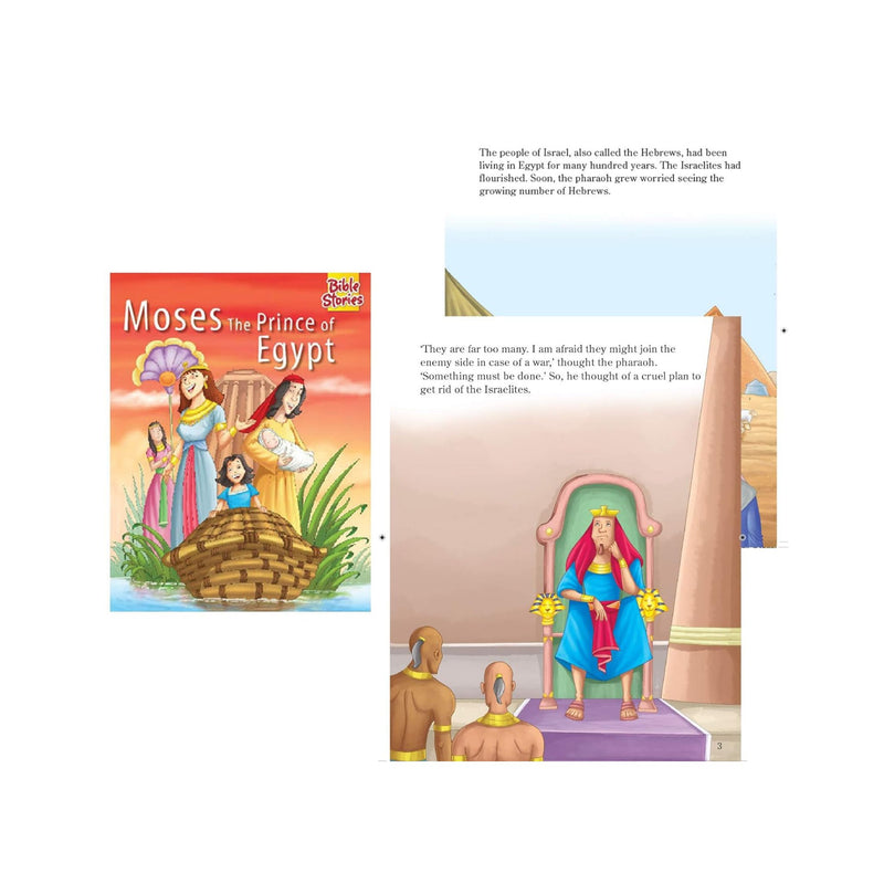 Set of 10 Bible Stories Picture Books for 3+ Year Old Children